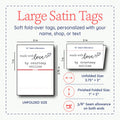 Satin Love Hearts (2" wide - Satin) ribbon with print printed ribbon personalized custom ribbon