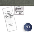 Satin Circle Leaf (1.5" wide - Satin) Sew-in fabric labels custom product labels Custom fabric labels