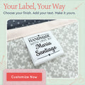 Satin Modern Heart (1.5" wide - Satin) tee tags shirt tag t shirt tag shirt label