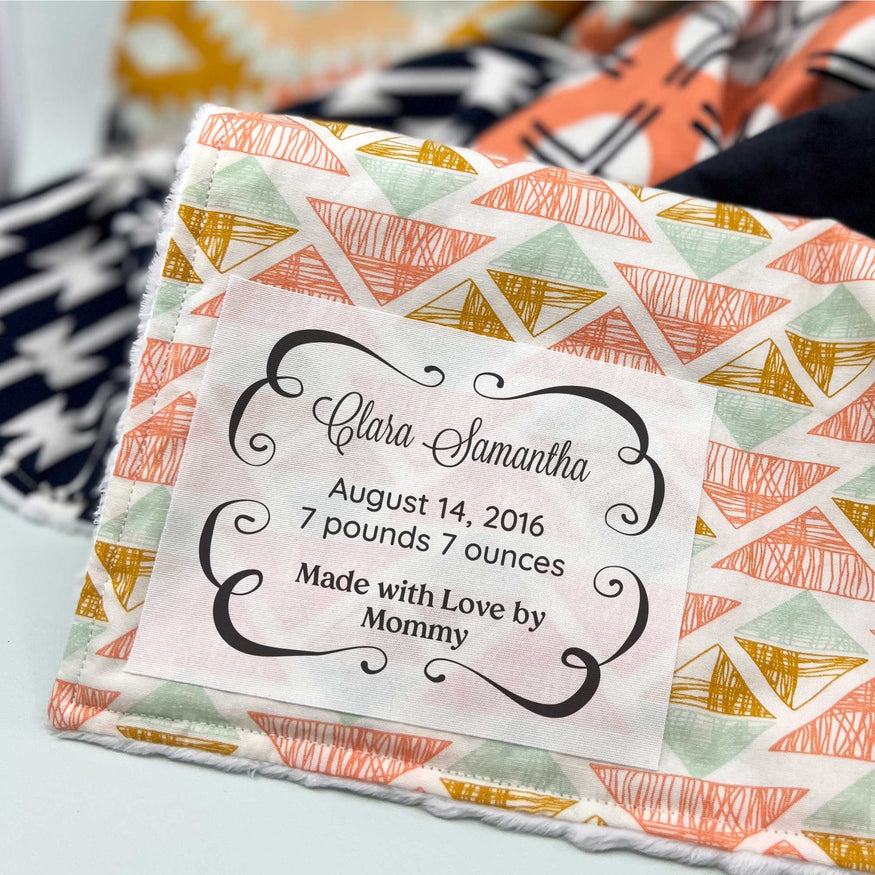Swirl Frame Single Label – EverEmblem