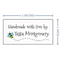 Cute bee (2"x1"-Cotton)