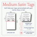 Farmhouse Heart Satin Tags (1.5" wide - Satin)