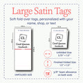Monogram Satin Labels (1.5" wide - Satin)