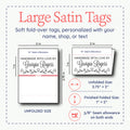 Heart border labels (2" wide - Satin)