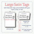 Rose Satin Labels (2" wide - Satin)