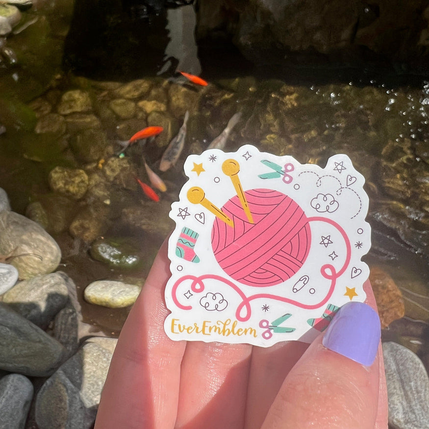Needle and Thread Delights: Crafting Sticker Set of Five – EverEmblem