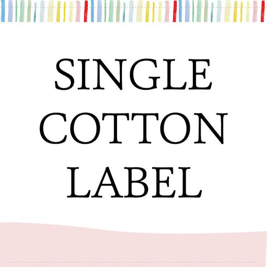 Single Cotton Label