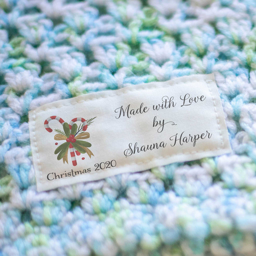 Personalized Crochet Labels for Handmade Items and Gifts on