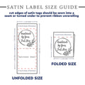 Satin Circle Leaf Large branding tags