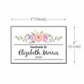 Cotton Floral Swag Label Set labels for handmade items