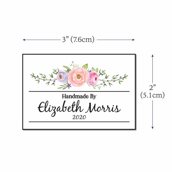 Cotton Floral Swag Label Set labels for handmade items