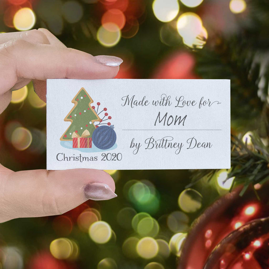 Large Christmas Sampler Fill in tags - cotton gift labels – EverEmblem