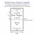 Satin Fancy Satin Tags personalized ribbon labels