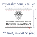PPLR_HIDDEN_PRODUCT Boho Lotus Flower Label Set