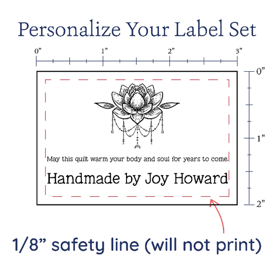 PPLR_HIDDEN_PRODUCT Boho Lotus Flower Label Set
