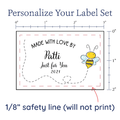PPLR_HIDDEN_PRODUCT Cute Buzzing Bee Large Label