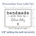 PPLR_HIDDEN_PRODUCT Modern Blanket Label with Heart