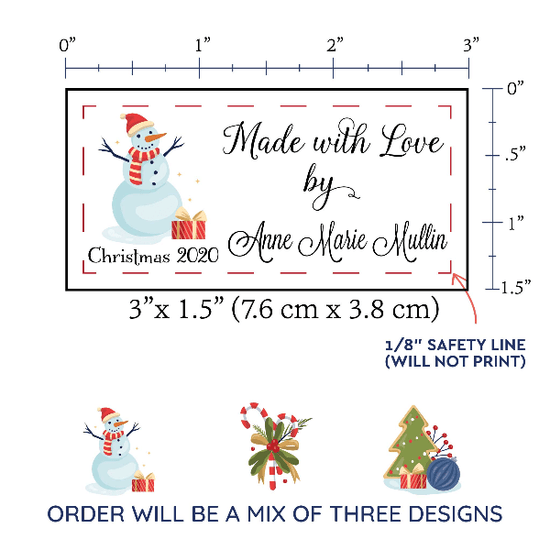 PPLR_HIDDEN_PRODUCT Christmas Sampler Large Label Set