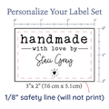 PPLR_HIDDEN_PRODUCT Modern Blanket Label with Heart
