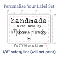 PPLR_HIDDEN_PRODUCT Modern Blanket Label with Heart