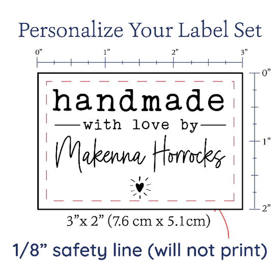 PPLR_HIDDEN_PRODUCT Modern Blanket Label with Heart
