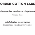 PPLR_HIDDEN_PRODUCT Reorder Previous Label Design - COTTON