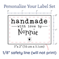 PPLR_HIDDEN_PRODUCT Modern Blanket Label with Heart