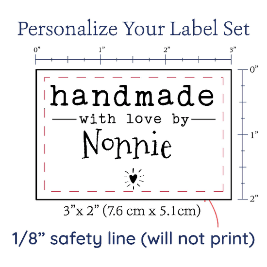 PPLR_HIDDEN_PRODUCT Modern Blanket Label with Heart