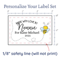 PPLR_HIDDEN_PRODUCT Cute Buzzing Bee Large Label