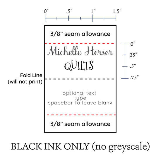 PPLR_HIDDEN_PRODUCT Medium Satin Tags - Text Only, 1.5" Ribbon