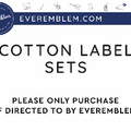 PPLR_HIDDEN_PRODUCT Set of Cotton Labels - Only purchase if directed to by EverEmblem