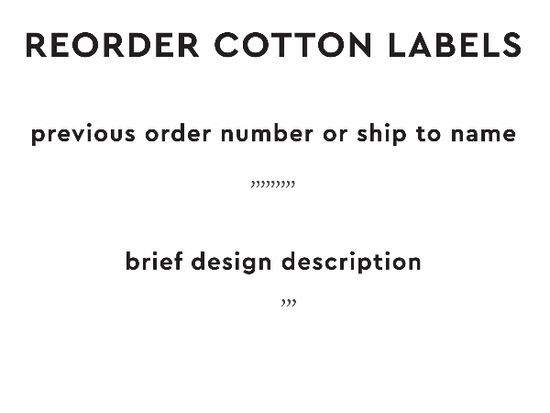 PPLR_HIDDEN_PRODUCT Reorder Previous Label Design - COTTON