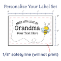 PPLR_HIDDEN_PRODUCT Cute Buzzing Bee Large Label