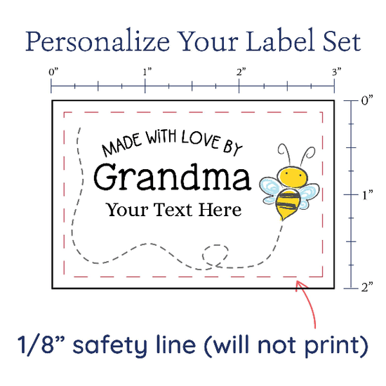 PPLR_HIDDEN_PRODUCT Cute Buzzing Bee Large Label