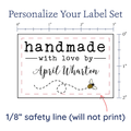 PPLR_HIDDEN_PRODUCT Flying Honeybee Label Set