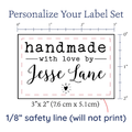 PPLR_HIDDEN_PRODUCT Modern Blanket Label with Heart