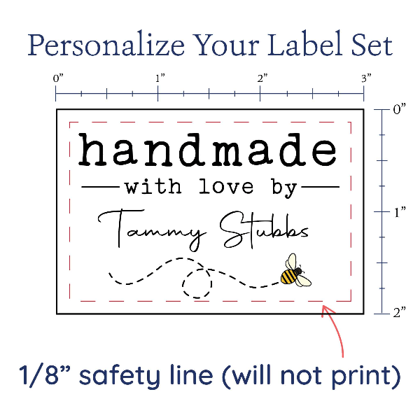 Flying Honeybee Label Set – EverEmblem