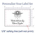 PPLR_HIDDEN_PRODUCT Boho Lotus Flower Label Set