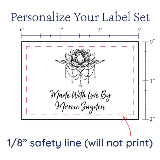 PPLR_HIDDEN_PRODUCT Boho Lotus Flower Label Set