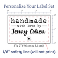 PPLR_HIDDEN_PRODUCT Modern Blanket Label with Heart