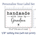 PPLR_HIDDEN_PRODUCT Modern Blanket Label with Heart