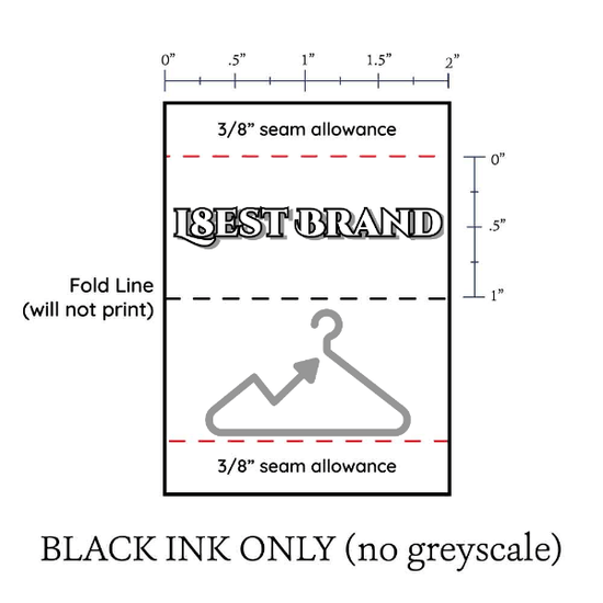 PPLR_HIDDEN_PRODUCT Upload your Logo or Image - 1"x 2" Satin Label Set