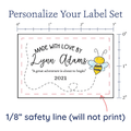 PPLR_HIDDEN_PRODUCT Cute Buzzing Bee Large Label