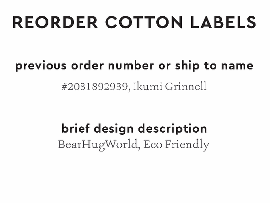PPLR_HIDDEN_PRODUCT Reorder Previous Label Design - COTTON