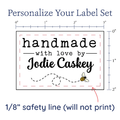 PPLR_HIDDEN_PRODUCT Flying Honeybee Label Set