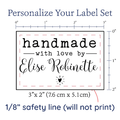 PPLR_HIDDEN_PRODUCT Modern Blanket Label with Heart