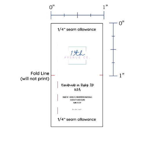PPLR_HIDDEN_PRODUCT Upload your Logo or Image -1"x1" Cotton Label