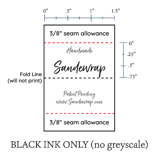 PPLR_HIDDEN_PRODUCT Medium Satin Tags - Text Only, 1.5" Ribbon
