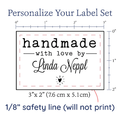 PPLR_HIDDEN_PRODUCT Modern Blanket Label with Heart