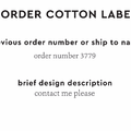 PPLR_HIDDEN_PRODUCT Reorder Previous Label Design - COTTON